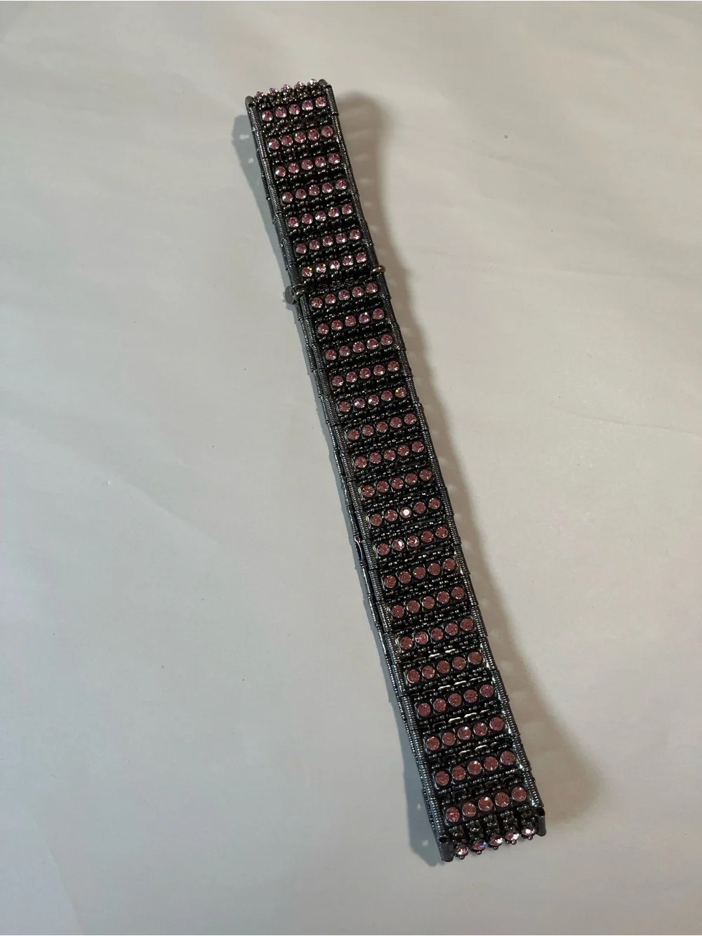 Philippe Audibert Swarovski Pink Crystal Belt